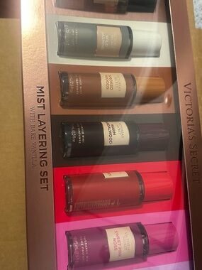 Victoria's Secret Mist Layering Set - Pink, Red, Brown, Gold
